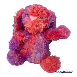 Floppy Shaggy Purple Pink Bunny Plush Doll 8” Plus 3” Ears